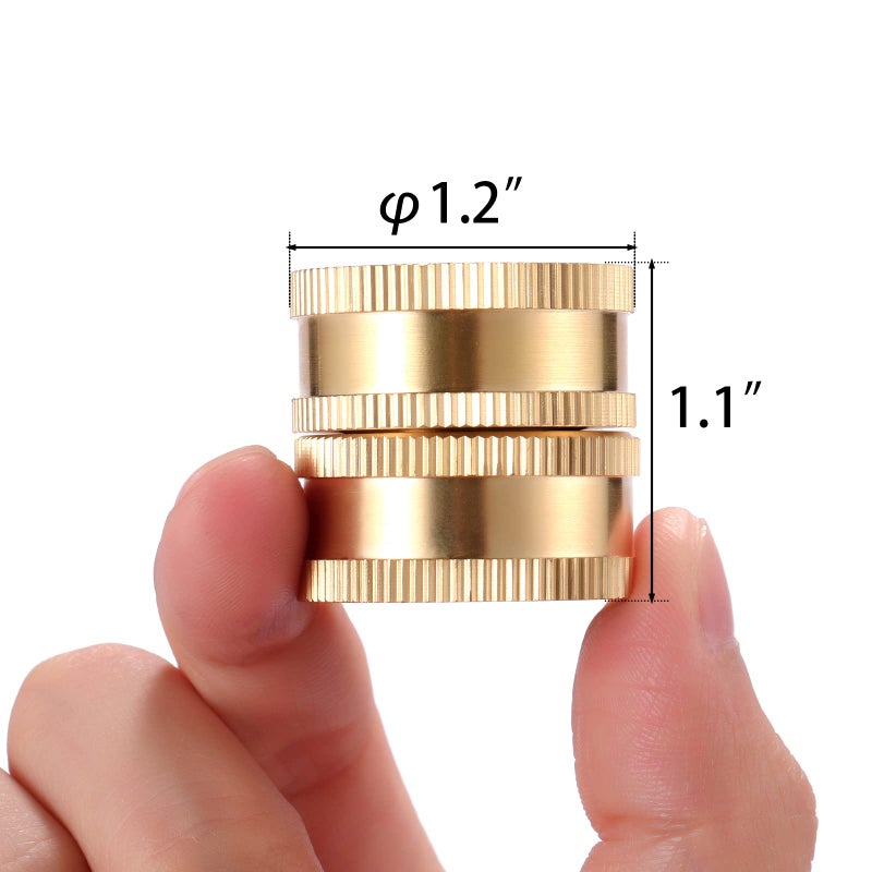 Sanpaint 2 Pack 3/4" Garden Hose Connector with Dual Swivel for Male Hose to Male Hose, Double Female - Image 2